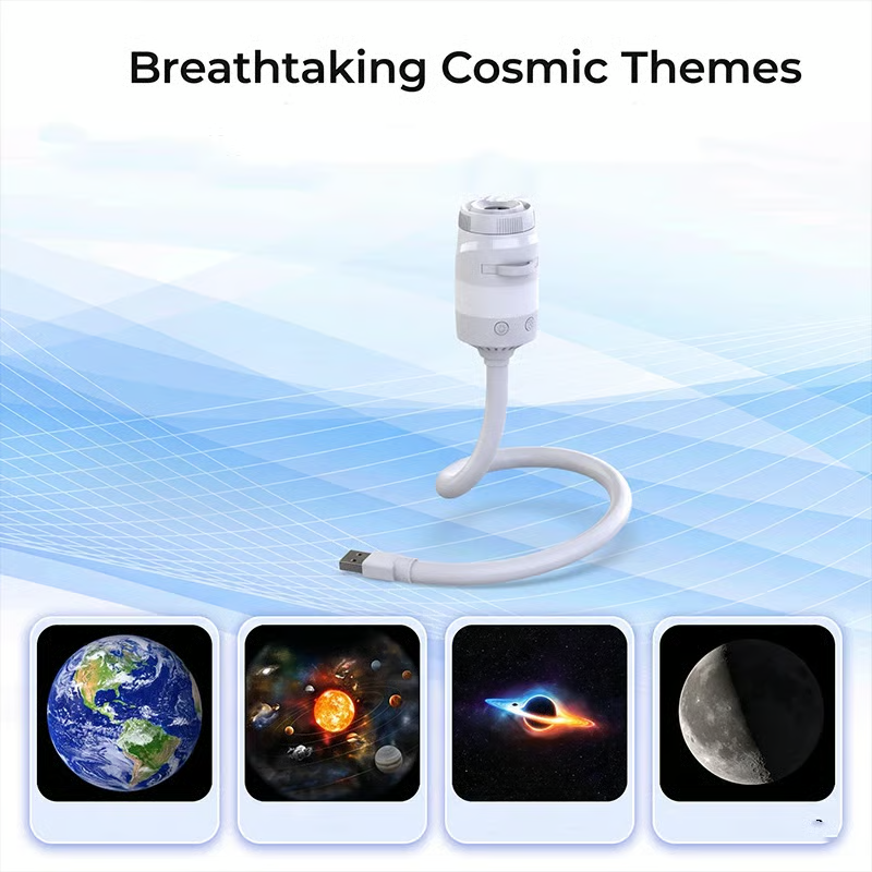 🌌✨ Galaxy Night Light Projector – 3/6/12 Projection Film Options