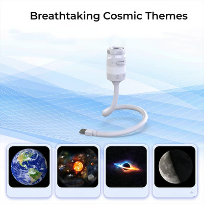 🌌✨ Galaxy Night Light Projector – 3/6/12 Projection Film Options