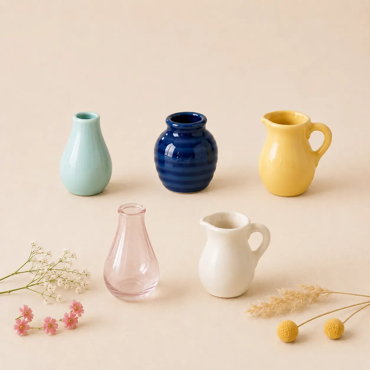 🌸 Roselle Mini Ceramic Magnetic Vases ✨