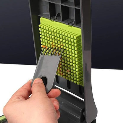 🥕🔪 Multifunctional Vegetable Slicer – Stainless Steel Blades & Multiple Cutting Options✨