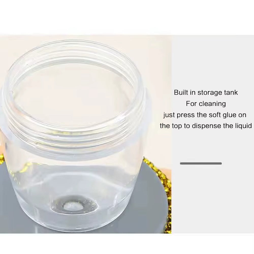 🧽 Liquid-Dispensing Cleaning Scrubber – Reusable Grease & Grime Remover