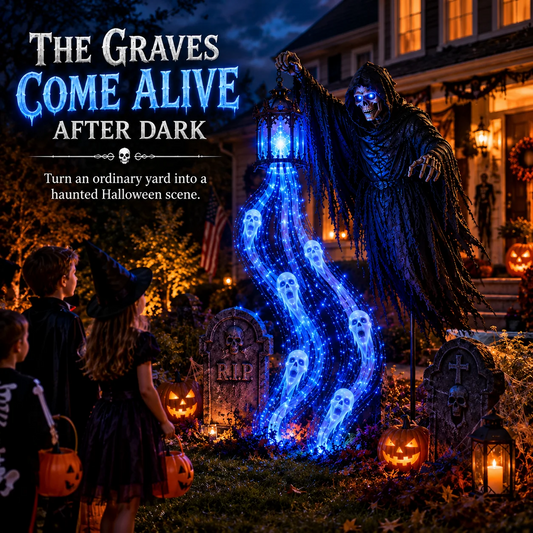 🎃💀 50% OFF Halloween Soul Harvester Animated Garden Light 👻✨