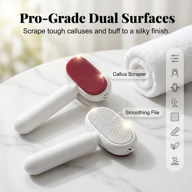 🦶✨ Dual-Sided Foot Callus Remover – Replaceable Stainless Steel Foot Scraper
