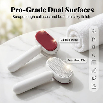 🦶✨ Dual-Sided Foot Callus Remover – Replaceable Stainless Steel Foot Scraper