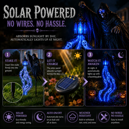 🎃💀 50% OFF Halloween Soul Harvester Animated Garden Light 👻✨