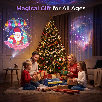🌌✨ Galaxy Night Light Projector – 3/6/12 Projection Film Options