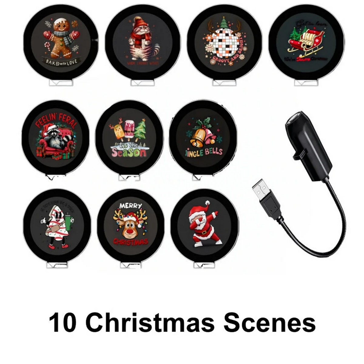 ✨ HD Holiday Projector Light – Christmas, Halloween & Faith Themes