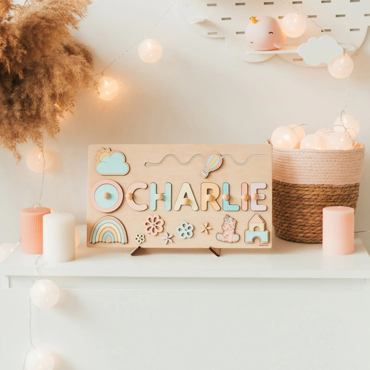 🧩Wooden Name Puzzle for Toddlers✨