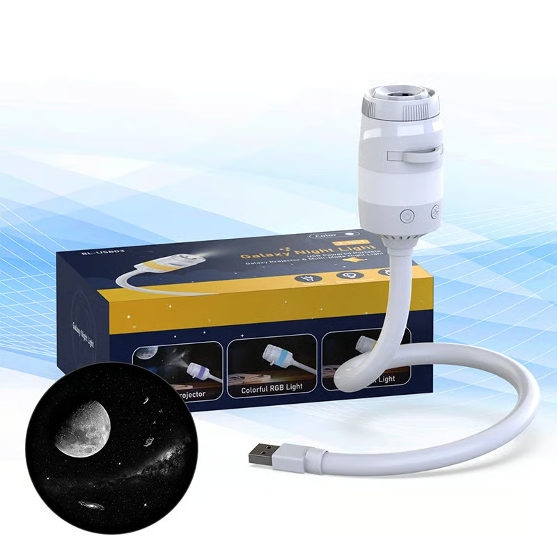 🌌✨ Galaxy Night Light Projector – 3/6/12 Projection Film Options