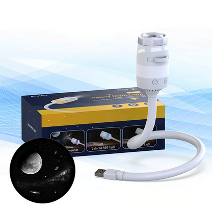 🌌✨ Galaxy Night Light Projector – 3/6/12 Projection Film Options
