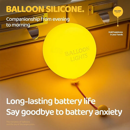 🎈✨ Cute Balloon Silicone Touch Night Light – Rechargeable LED Lamp