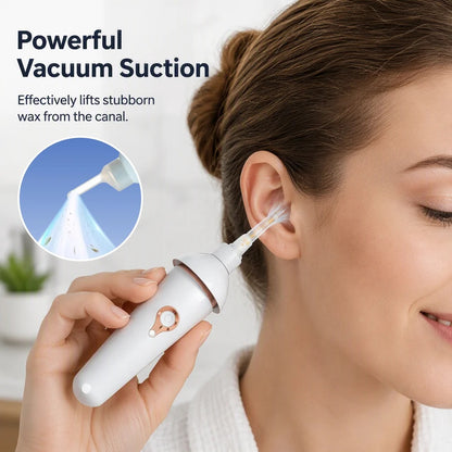 👂 Electric Earwax Cleaner with LED Light – Gentle Suction & Soft Silicone Tips