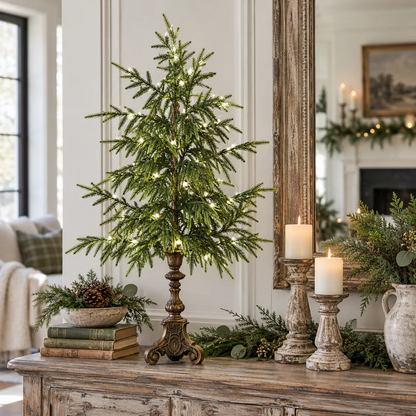 🔥 Last Day 50% OFF✨-Vintage Lighted Norfolk Pine Trees
