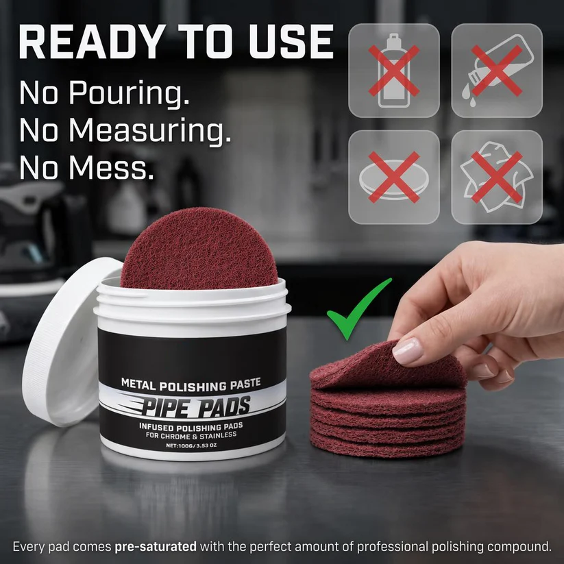 ✨ Mirror Finish Polishing Pads – Remove Oxidation & Light Surface Scratches