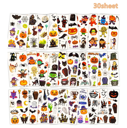 🎃 360 PCS Halloween Temporary Tattoos – Waterproof Spooky Designs for Parties & Costumes