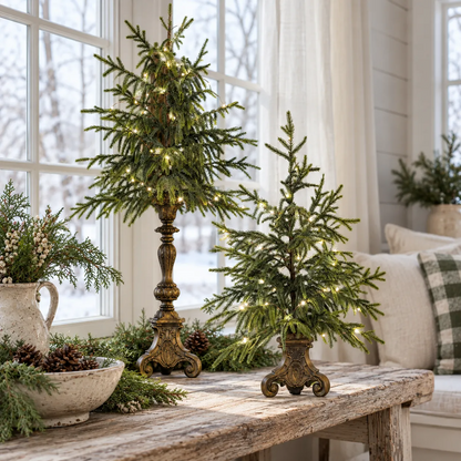 🔥 Last Day 50% OFF✨-Vintage Lighted Norfolk Pine Trees