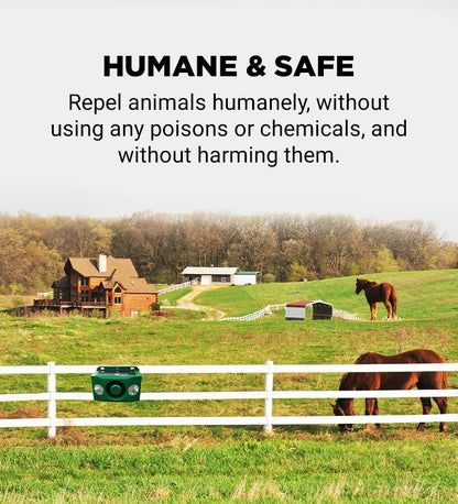 🐗 Solar Animal Repellent Light & Alarm – Motion-Activated Outdoor Animal Deterrent