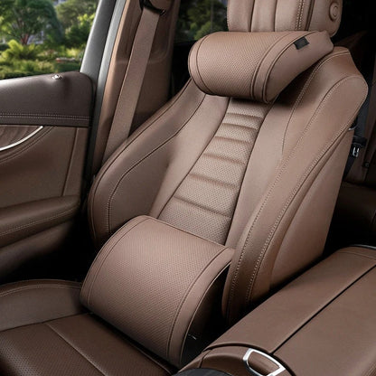 🔥 LAST DAY 50% OFF! 🚗 Ergonomic Car Headrest & Lumbar Support Set ✨