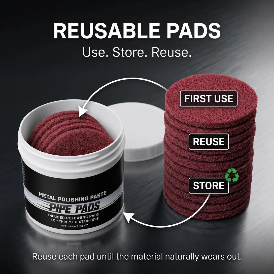 ✨ Mirror Finish Polishing Pads – Remove Oxidation & Light Surface Scratches