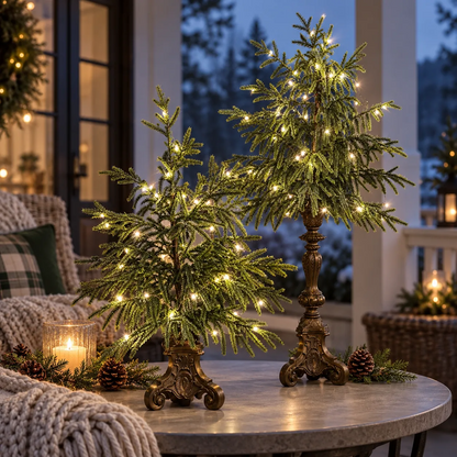 🔥 Last Day 50% OFF✨-Vintage Lighted Norfolk Pine Trees