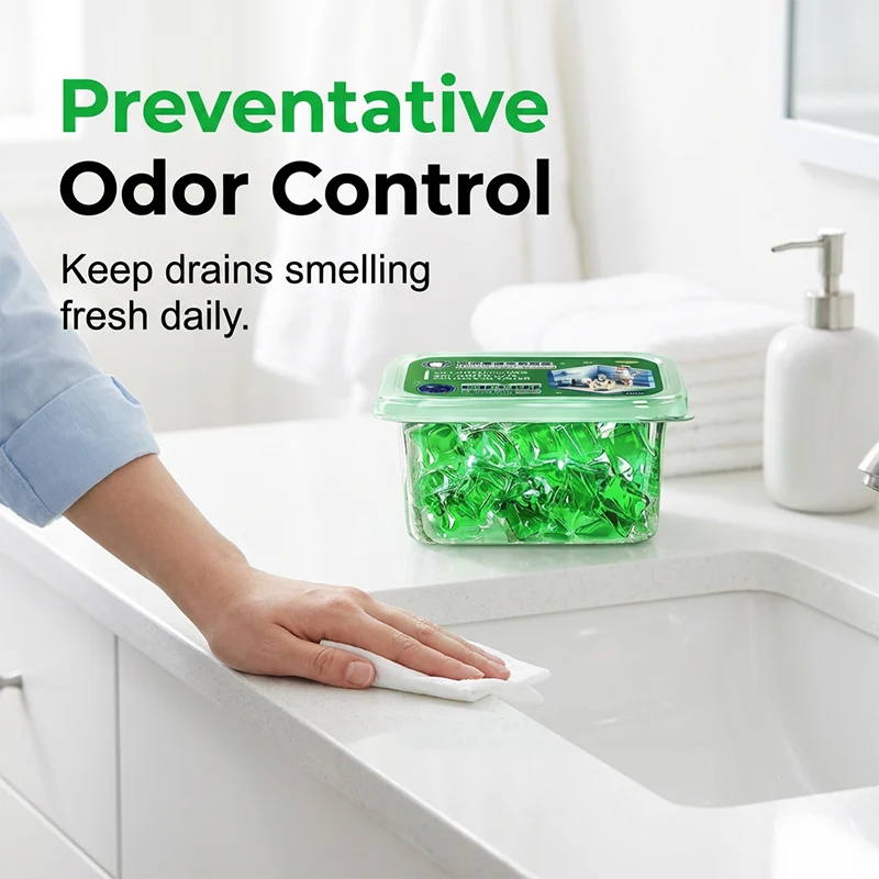🚿✨ Drain Deodorizer Pods – Eliminate Odors & Keep Drains Fresh
