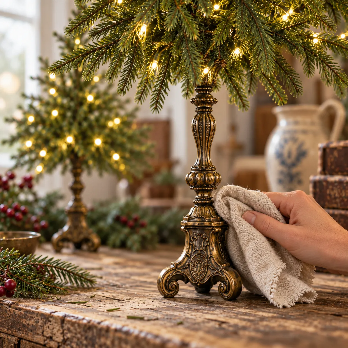 🔥 Last Day 50% OFF✨-Vintage Lighted Norfolk Pine Trees