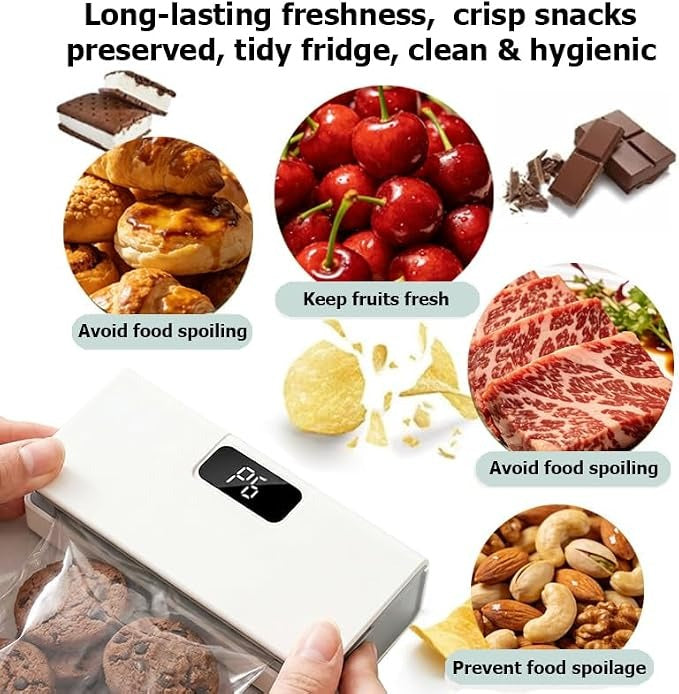 🥨✨ 6-Mode Mini Bag Sealer – 2-in-1 Heat Sealer & Bag Cutter