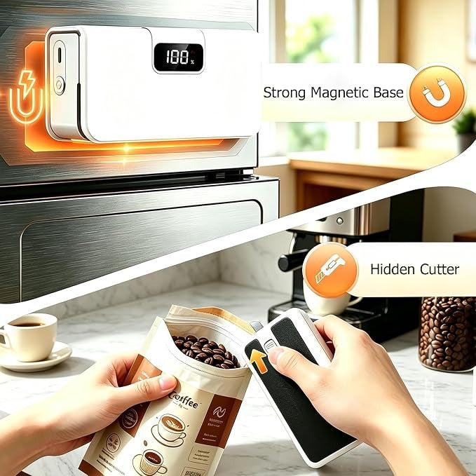 🥨✨ 6-Mode Mini Bag Sealer – 2-in-1 Heat Sealer & Bag Cutter
