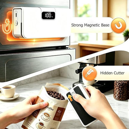 🥨✨ 6-Mode Mini Bag Sealer – 2-in-1 Heat Sealer & Bag Cutter