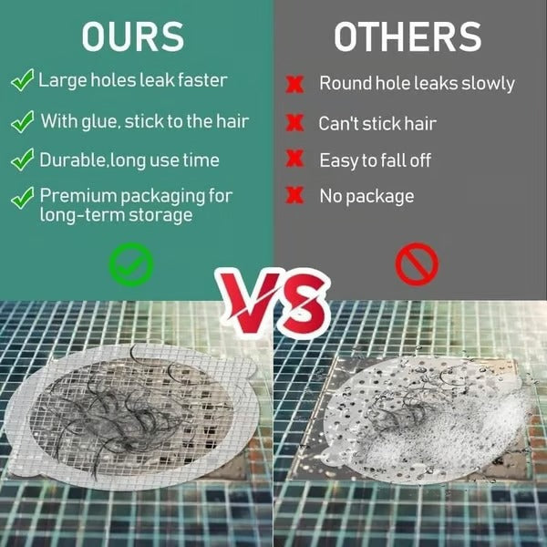 🛁 Disposable Shower Drain Hair Catcher – 10/20/30 PCS Stick-On Hair Trap