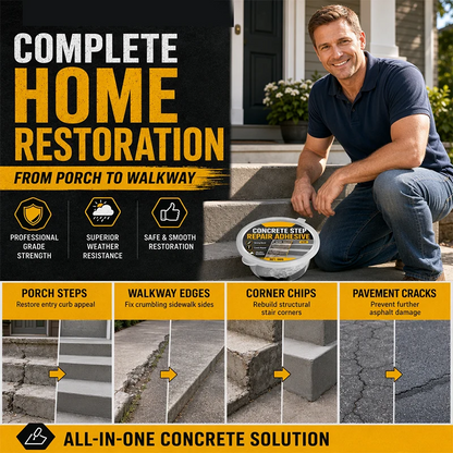 ⚡ 2026 HOT SALE! 💥 SOLD! Heavy-Duty Concrete Step Repair Adhesive 🧪