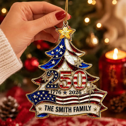 LAST CHANCE — 50% OFF! Personalized 250th Anniversary Ornament 🎄✨
