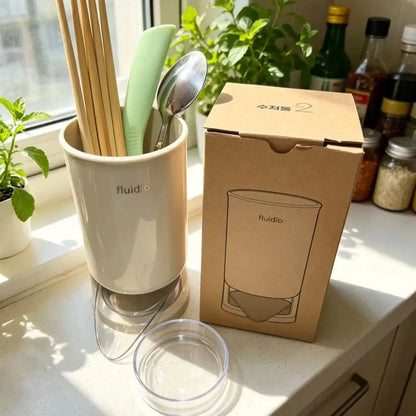 🥢 Automatic Drainage Chopstick Holder – Kitchen Utensil Organizer