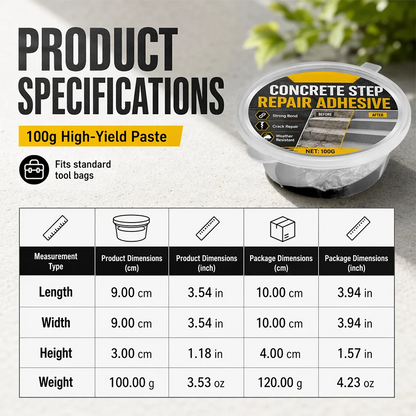 ⚡ 2026 HOT SALE! 💥 SOLD! Heavy-Duty Concrete Step Repair Adhesive 🧪