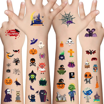 🎃 360 PCS Halloween Temporary Tattoos – Waterproof Spooky Designs for Parties & Costumes