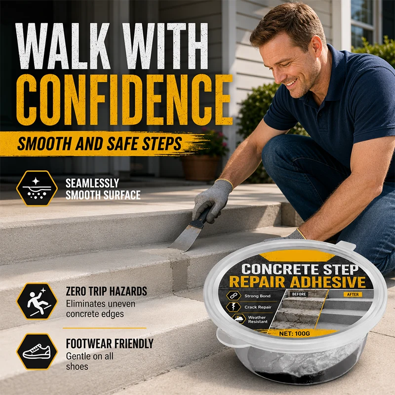 ⚡ 2026 HOT SALE! 💥 SOLD! Heavy-Duty Concrete Step Repair Adhesive 🧪