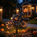 🎃 Halloween Motorcycle Wind Spinner – Spooky Outdoor Yard Decoration