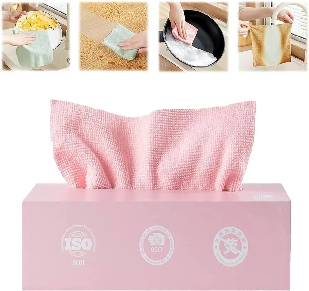 🧽 20-Pack Reusable Microfiber Cleaning Cloths – Absorbent & Multi-Purpose