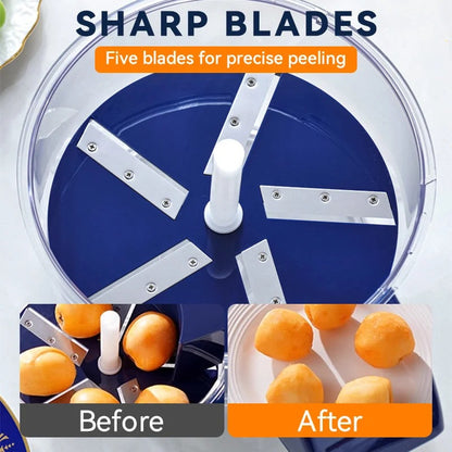 🔥 Hot Sale: 50% OFF! Transparent Electric Fruit & Vegetable Peeler 🍎🥕 ⏳ Limited Time!