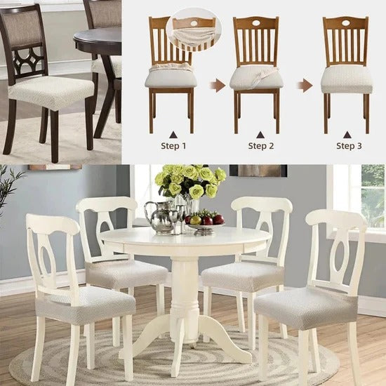 🏡 Waterproof Jacquard Chair Covers 🪑✨ Durable Stylish & Easy-Clean