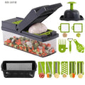 🥕🔪 Multifunctional Vegetable Slicer – Stainless Steel Blades & Multiple Cutting Options✨