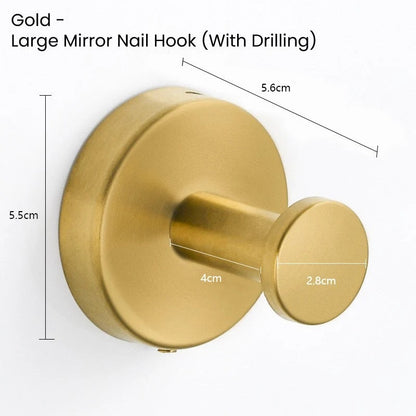 🪝 Stainless Steel Suction Cup Hooks – No-Drill Waterproof Wall Hooks