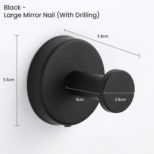 🪝 Stainless Steel Suction Cup Hooks – No-Drill Waterproof Wall Hooks