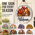 🎉 50% OFF – 16-Piece Interchangeable Welcome Sign for Front Door 🚪✨