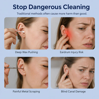 👂 Electric Earwax Cleaner with LED Light – Gentle Suction & Soft Silicone Tips