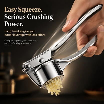 🧄 Stainless Steel Garlic Press – Heavy-Duty 304 Garlic Crusher & Mincer
