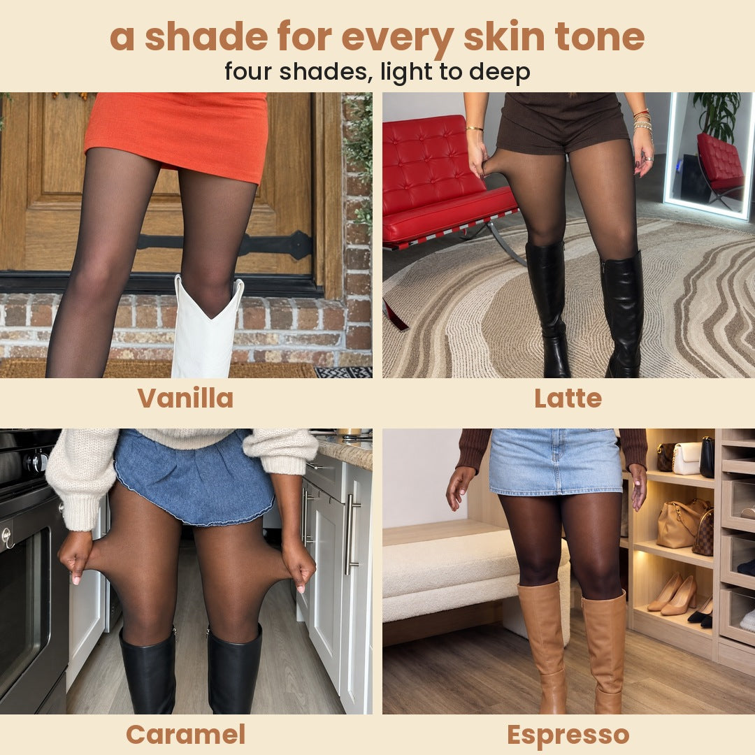 Vereuse™ Sheer Illusion Fleece-Lined Tights