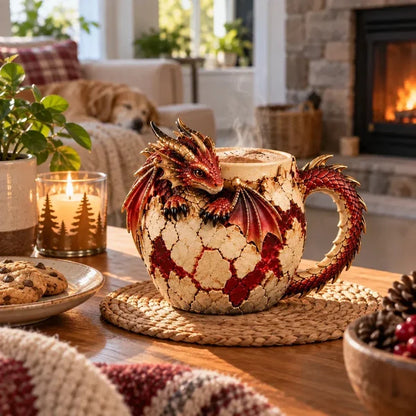 🐉 50% OFF Today – Dragonbound Realms™ 3D Sculpted Dragon Mug | 6 Fantasy Designs