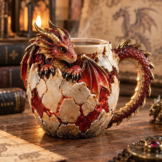 🐉 50% OFF Today – Dragonbound Realms™ 3D Sculpted Dragon Mug | 6 Fantasy Designs