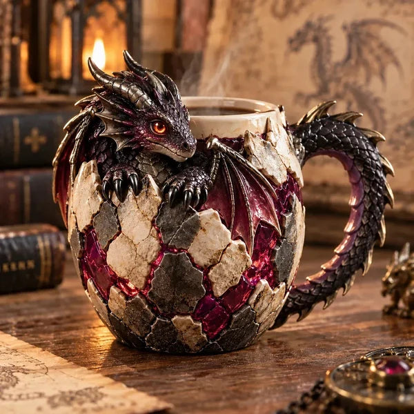 🐉 50% OFF Today – Dragonbound Realms™ 3D Sculpted Dragon Mug | 6 Fantasy Designs